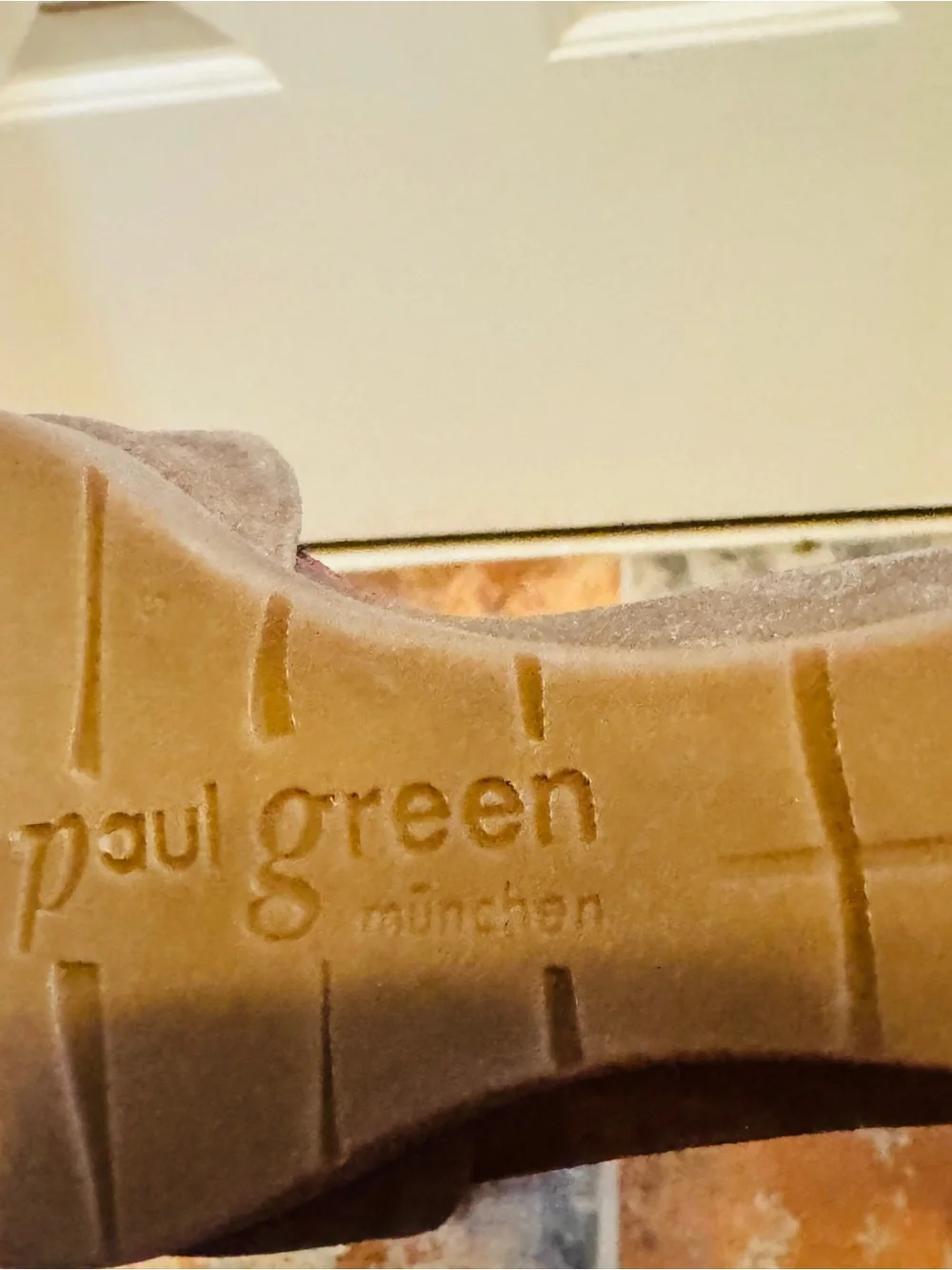 Fabulous Paul Green Tammy Metallic Gold BrushedSuede Wedge Velcro Closure Sandal